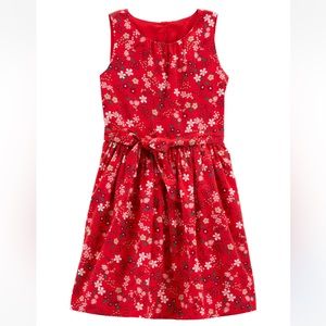 Carter’s girls Red Dress Size 14 - Red Floral Dress